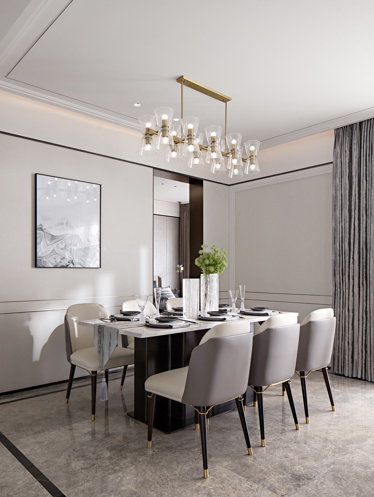 新中式风格室内设计家装案例-餐厅 新中式风格室内设计家装案例-餐厅