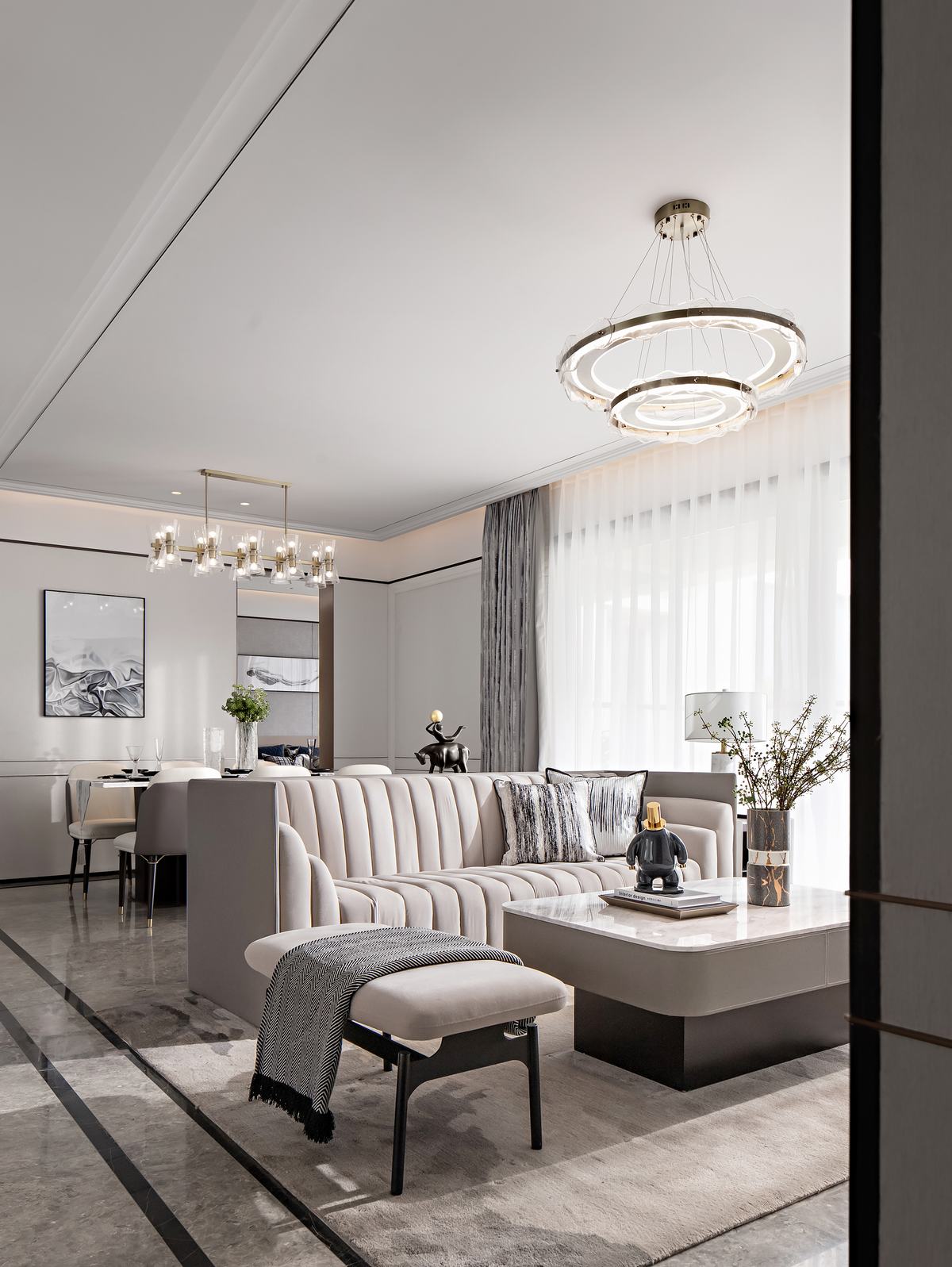 新中式风格室内设计家装案例-客厅 新中式风格室内设计家装案例-客厅