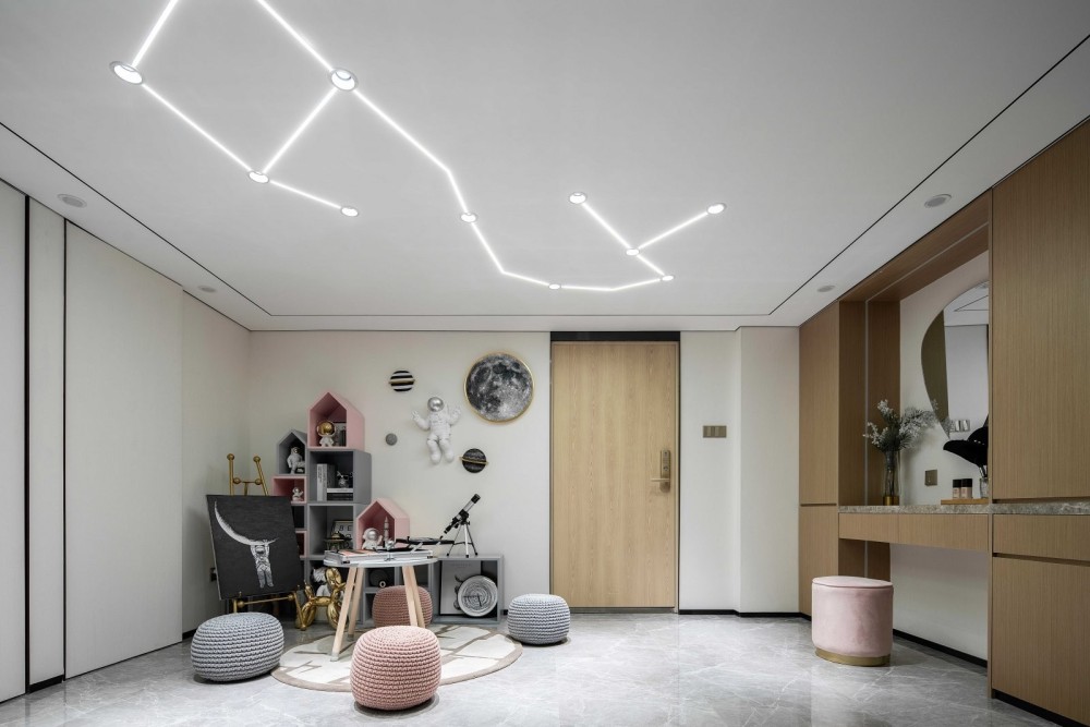 现代轻奢风格室内家装案例效果图-休闲区 现代轻奢风格室内家装案例效果图-休闲区