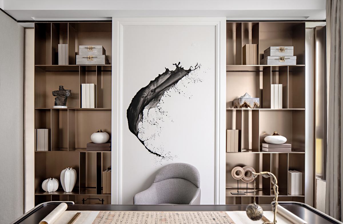 新中式风格室内设计家装案例-书房 新中式风格室内设计家装案例-书房