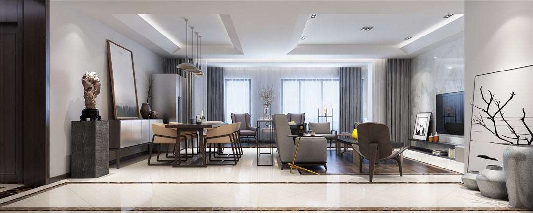 现代简约风格家装设计室内装修效果图-客餐厅 现代简约风格家装设计室内装修效果图-客餐厅